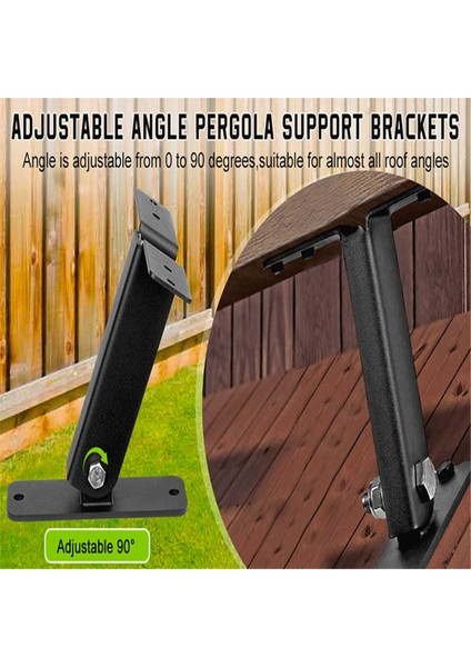 1pcs Veranda Çatı Yükseltici Ağır Hizmet Tipi Pergola Braketleri Kit Paslanmaz Çelik 304 Pergola Çatı Yükseltici Kiriş Braketleri Ayarlanabilir (Yurt Dışından) fırsatları