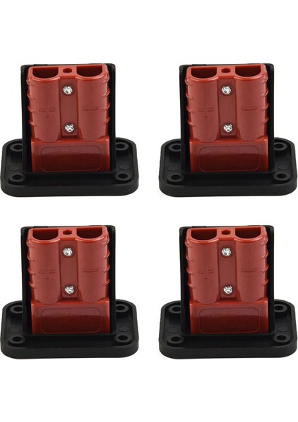 Anderson Fiş Konnektörü Için 4pc 50A Flush Montaj Braket Paneli Kapak Karavan Tekne Kamyon Kablo Konektörleri Fiş (Yurt Dışından)