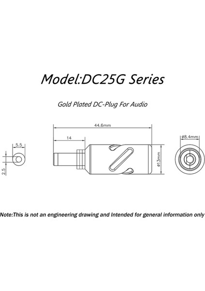 Dc2.5g Güç Konnektörü Jack Dc 5.5 x 2,5mm Dc Hıfı Ses Uygulamaları Için Güç Kablosu Fişleri Dıy (Yurt Dışından) fiyatları
