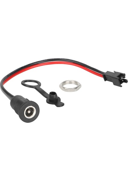 50V Dc 5.5x2.1mm Dc Güç Soket Paneli Metal Somun Tokalı Bağlantı Konnektörü (Yurt Dışından)