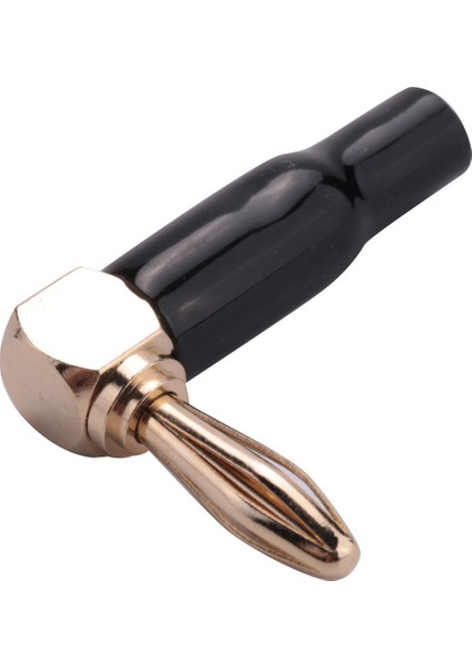 24PCS 4mm Muz Fiş Hoparlör Kabloları Konektör Adaptörü 24K Altın Kaplama Vida Tipi Saf Bakır Dik Açı Muz Fişleri (Yurt Dışından)