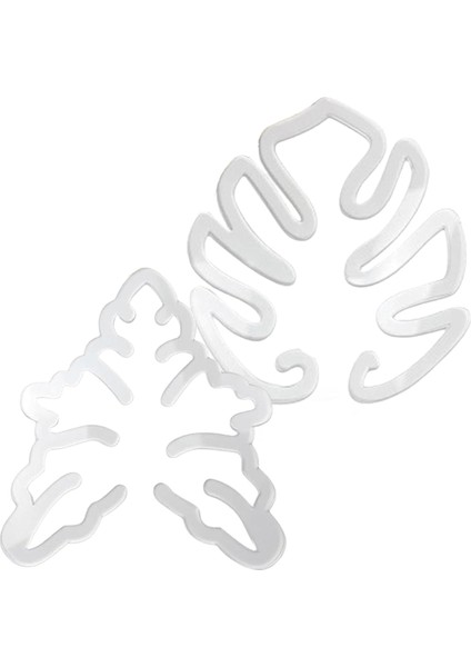 2pcs Monstera Grapple Monstera Yaprak Fabrikası Destek Kaplumbağa Kabuğu Bambu Kelepçe Seti Benzersiz ve Estetik Monstera Bitki Desteği (Yurt Dışından)