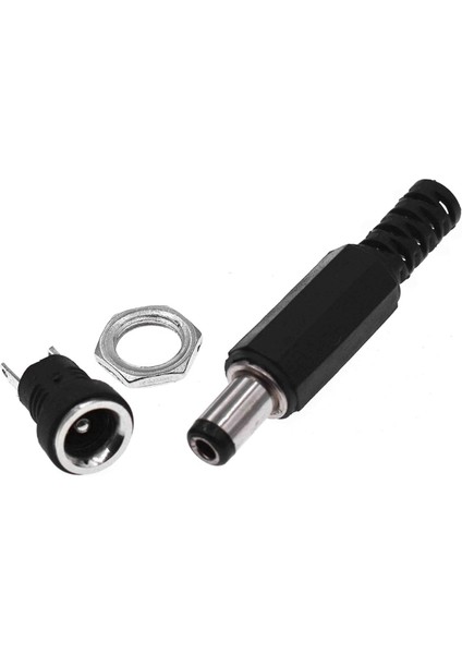 15 Set Dc Güç Konektörleri 5.5mm Fişler Erkek ve Dişi Jak Soketleri Vidalı Fıstıklar Panel Montaj Adaptörleri (Yurt Dışından) fiyatları