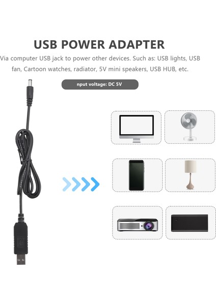 USB Dc 5V -Dc 12V 2.1mm x 5.5mm Modül Dönüştürücü Dc Namlu Erkek Konektör Jack Güç Kablo Fişi, USB -Dc Kablosu -1m (5V -Dc 12V) (Yurt Dışından) fırsatları