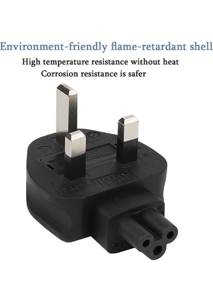 3x Ingiltere 33 Pimli Erkek-Iec 320 C5 Fiş, Ingiltere-C5 Ac Güç Adaptörü Ingiltere Fiş. Endüstriyel Ağır Dönüştürücü (Yurt Dışından) modelleri