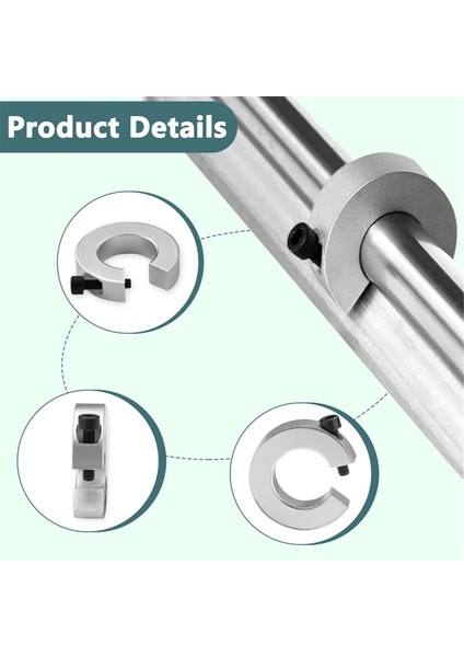 8pcs SBR20 Doğrusal Ray Durma Tatakları Alüminyum Alaşım Şaftı Sınır Sabitleme Halkaları Anahtarlı, Doğrusal Ray Milini Durdurez Yakalar (Yurt Dışından) modelleri