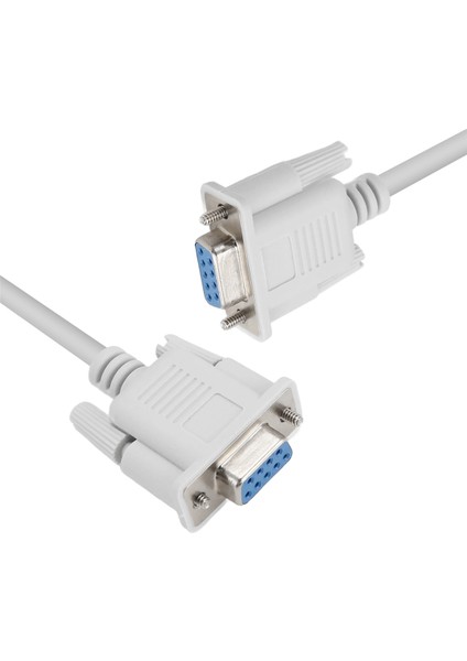 1pc 5ft F / F Seri RS232 Null Modem Kablo Kadın Dakada Deman Db9 Fta Çapraz Bağlantı 9 Pin Veri Com Kablo Dönüştürücü Pc Aksesuarı (Yurt Dışından)