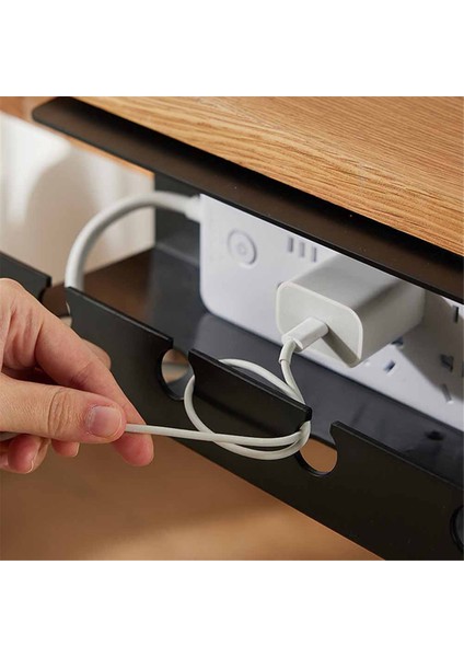 Masa Kablosu Yönetimi Kablo Tepsisi Altında Kelepçe Güç Şerit Kablosu Tutucu ile Masa Altında Delme Yok Sağlam Geniş (Siyah) (Yurt Dışından) fırsatları