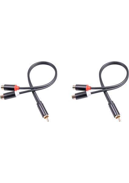 2x Rca Erkek Kablosu - 2rca Dişi Ses Kablosu 2 Rca Erkek Ayırıcı Aux Kablosu Tv Pc DVD Hoparlör Ses Amplifikatörleri (Yurt Dışından) fiyatları