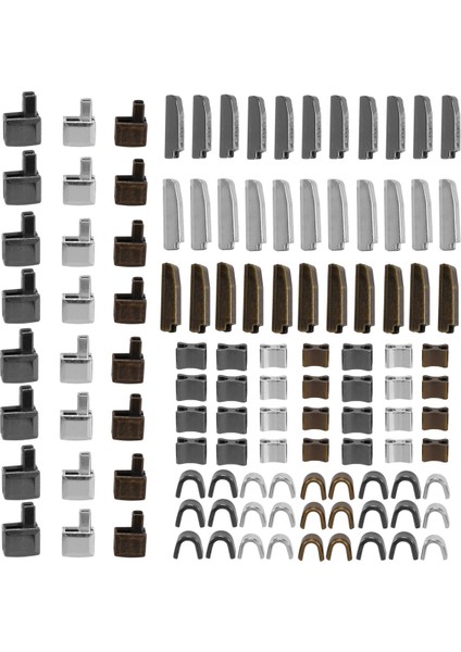 120 Adet Metal Fermuarlı Kafa Kaydırıcı, 4 Boyutta Fermuarlı Alt Kaydırıcılar Tutucu Yerleştirme Pimi, Fermuarlı Tıpa Onarım Aracı Kiti (Yurt Dışından) fırsatları