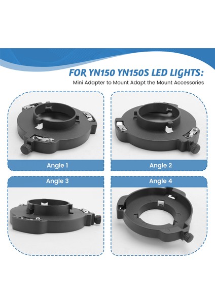 Mini Bowens Adaptörü Bowens Mount To Bowens Montaj Aksesuarlarını Ulanzi Yongnuo YN150 YN150S LED Işıkları (Yurt Dışından) indirimleri