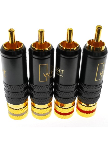 WBT-0144 Rca Eklentisi Için Rca Fişi Için Altın Kaplama Av Av ve Video Fişi Video Fişi Konnektörü (Yurt Dışından)