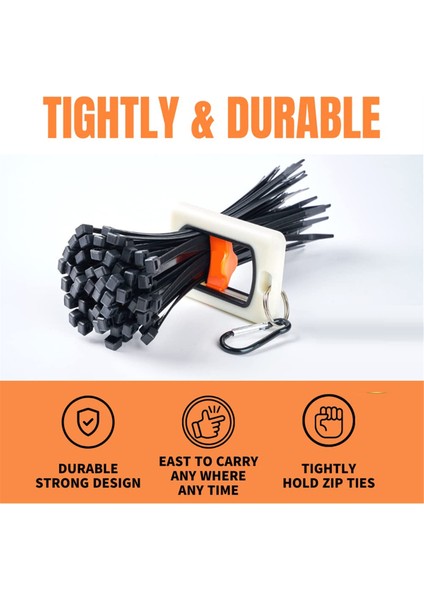 Kablo Bağları Düzenlemesi Için Zip Kravat Tutucu, Iş Verimliliğini Artırmak Için Organizatör, Tel Atıkları Azalt, Ağır Hizmet Tipi Kapalı (Yurt Dışından) modelleri