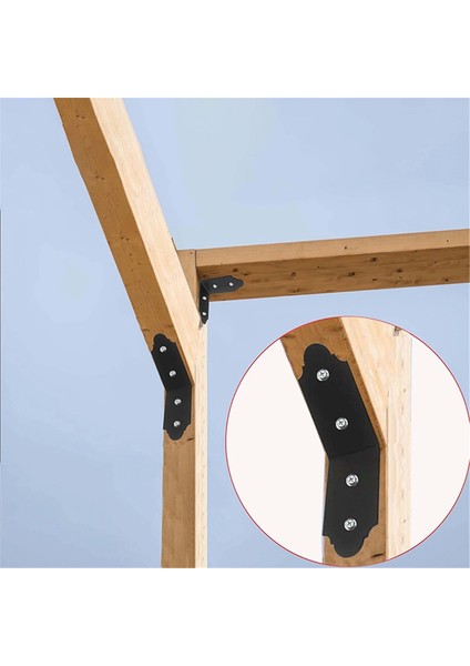 4 Packs 135 Derece Açı Braket Dekoratif Diz Çankışları, Görev 135 Derecelik Konektör Desteğinin Içinde, 45 Derecelik Dışında (Yurt Dışından) fiyatları