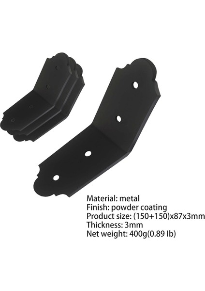 4 Packs 135 Derece Açı Braket Dekoratif Diz Çankışları, Görev 135 Derecelik Konektör Desteğinin Içinde, 45 Derecelik Dışında (Yurt Dışından) modelleri