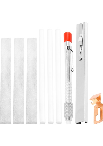 Sabun Taşı Tutucu Seti Mark White Net ve Çıkarılabilir Işaretler Düz ve Yuvarlak Tutucu Kaynak Için Sabun Taşı (Yurt Dışından) modelleri