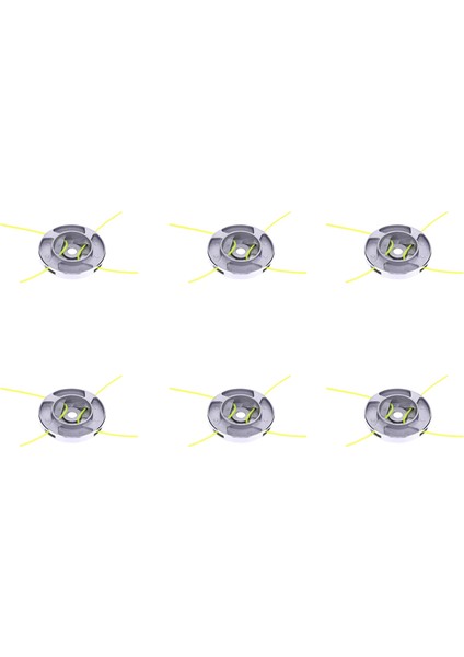 6x Alaşım Kafa Metal Düzeltmeci Baş Fırça Kesici Yedek Parçalar Fırça Kesici Çim Düzeltme Başlığı (Yurt Dışından)