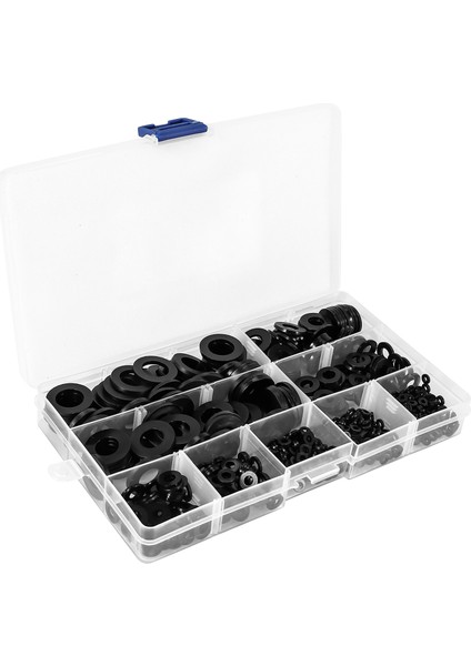 600PCS Siyah Naylon Düz Yıkayıcı Ürünlük Kiti M2 M2 5 M3 M4 M5 M6 M8 M10 M12 Düz Onarım Yıkayıcı Mobilya Conta Kiti (Yurt Dışından) modelleri