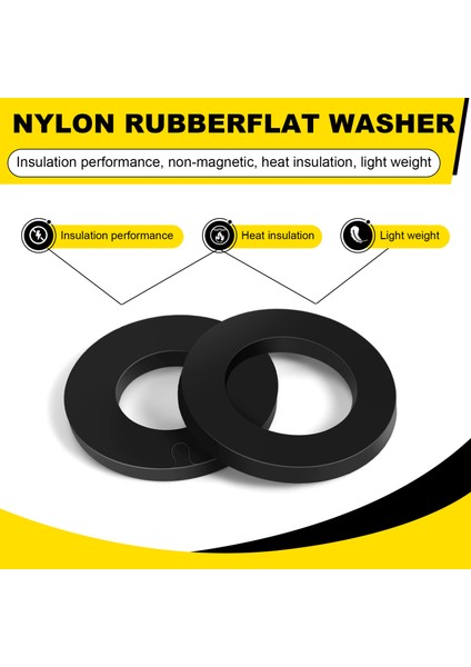 600PCS Siyah Naylon Düz Yıkayıcı Ürünlük Kiti M2 M2 5 M3 M4 M5 M6 M8 M10 M12 Düz Onarım Yıkayıcı Mobilya Conta Kiti (Yurt Dışından) indirimleri