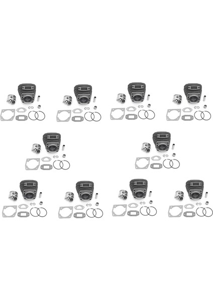 5x 45MM Testere Silindir Piston Piston Iğne Kafesi Conta Kiti 4500 45CC 5200 52CC 5800 Benzinli Testere Yedek Parçaları (Yurt Dışından)