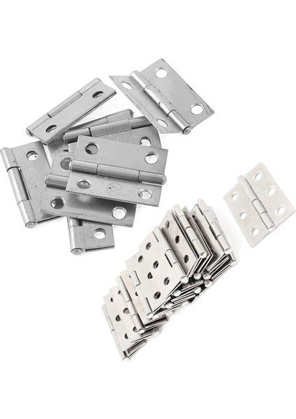 10X Dikdörtgen Katlama Dolap Dolap Kapı Menteşe Donanımı 1 5 Inç ve 20 Adet Paslanmaz Çelik Gardırop Dolap Kapı Katlanmış Kapı Menteşe (Yurt Dışından) fiyatları