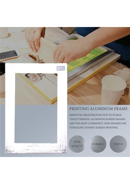 2pcs A4 Ekran Baskı Alüminyum Çerçeve Gerilmiş 120T Ipek Ekran Basılı Devre Kart Için Polyester Ekran (Yurt Dışından) indirimleri