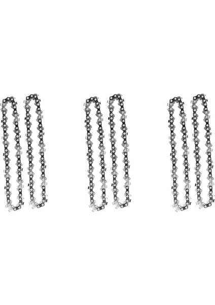 6pcs 4 Inç 1/4inch Kılavuz Testere Zinciri Mini Testere Zinciri 4 Inç Kordonsuz Elektrikli Protable Pil El Motoru Testeresi (Yurt Dışından)