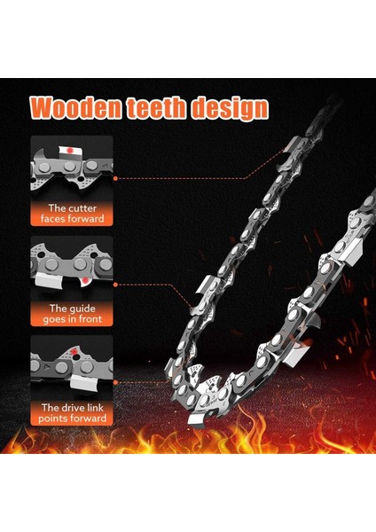 6pcs 4 Inç 1/4inch Kılavuz Testere Zinciri Mini Testere Zinciri 4 Inç Kordonsuz Elektrikli Protable Pil El Motoru Testeresi (Yurt Dışından) fırsatları