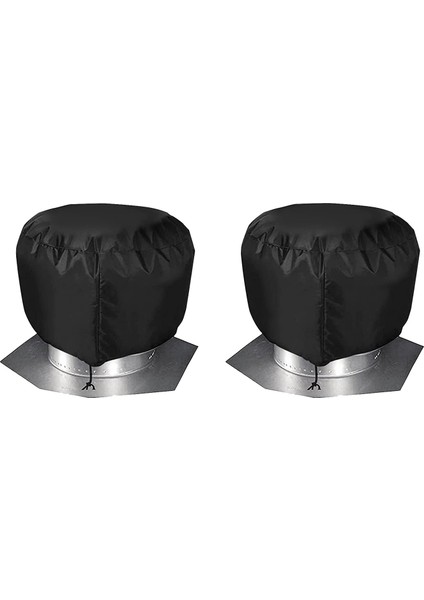 2pcs Çatı Havalandırma Kapağı Ev Çatı Türbini Kaput Kalkan Tuval 20 Inç x 20INCH Siyah (Yurt Dışından)
