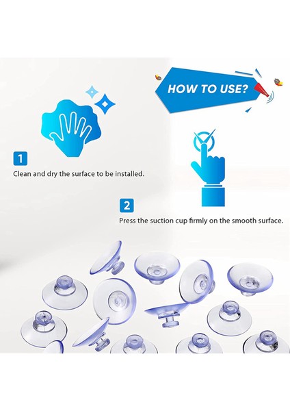 200PCS Şeffaf Vantuzlar Plastik Emme Bardağı Açık Hava Mutfak Banyo Pencere 20MM Için Kancasız Pedler (Yurt Dışından) fırsatları