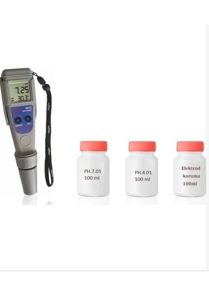 Adwa AD12 Ph Ölçer Ekonomik 4'lü 100 ml Set indirimleri