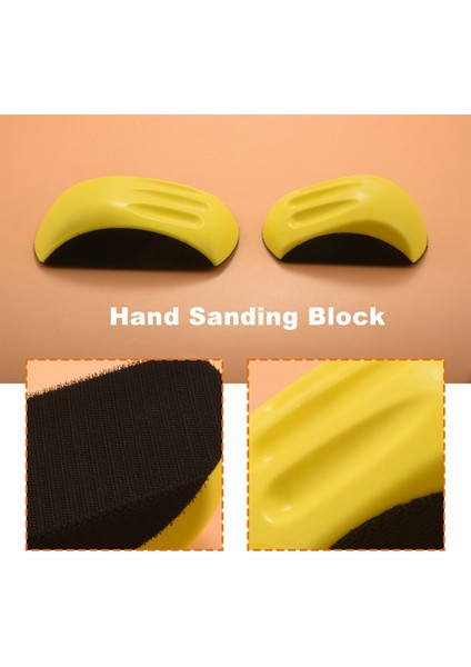 2x 6 Inç/5 Inç El Zımparalama Bloğu Kanca ve Döngü Zımpara Kağıdı El Pedi Pilting Ped Aşındırıcı Araçlar (Yurt Dışından) indirimleri