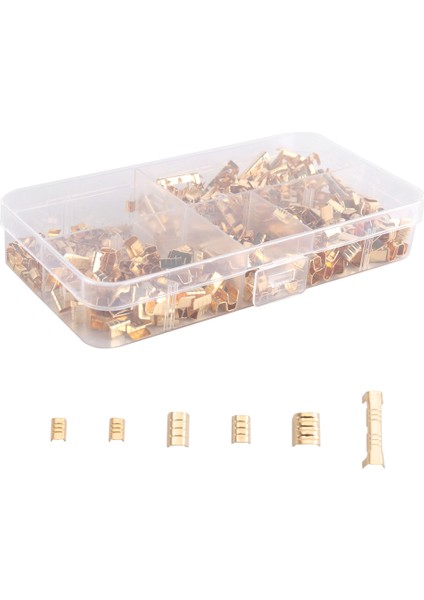 500PCS U Şekil Bakır Halka Terminalleri Kıvrım Kiti Yalıtımsız Ürün Yelpazesi Kablo Tel Kürek Elektrik Popo Konnektörü 454TABC (Yurt Dışından)