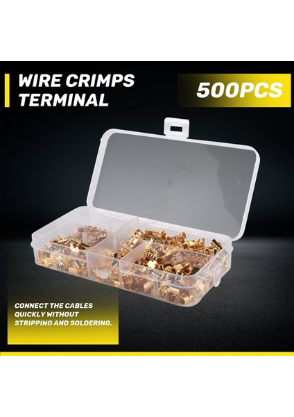 500PCS U Şekil Bakır Halka Terminalleri Kıvrım Kiti Yalıtımsız Ürün Yelpazesi Kablo Tel Kürek Elektrik Popo Konnektörü 454TABC (Yurt Dışından) indirimleri