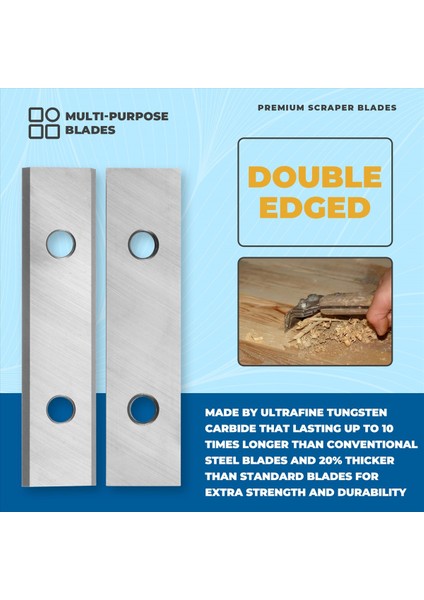 10PCS Tungsten Karbür Sıyırıcı 50X12X1 5mm Çift Kenarlı Ağır Hizmet Sıyırıcı Yedek Bıçaklar Boya Çıkartmaları Kaldırılması (Yurt Dışından) fırsatları