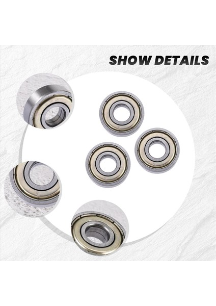 25PCS 608 Zz Bilyalı Rulmanlar 608ZZ Metal Çift Korumalı Minyatür Derin Oluk Kaykay Bilyalı Rulmanlar (8mm x 22MM x 7mm) (Yurt Dışından) indirimleri