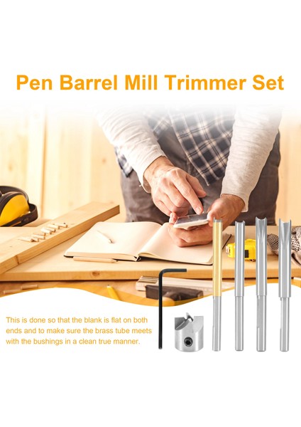 Pen Barrel Mill Düzeltici Seti 7 Parçalı Profesyonel Turner Kesme Sistemi (Yurt Dışından) fırsatları