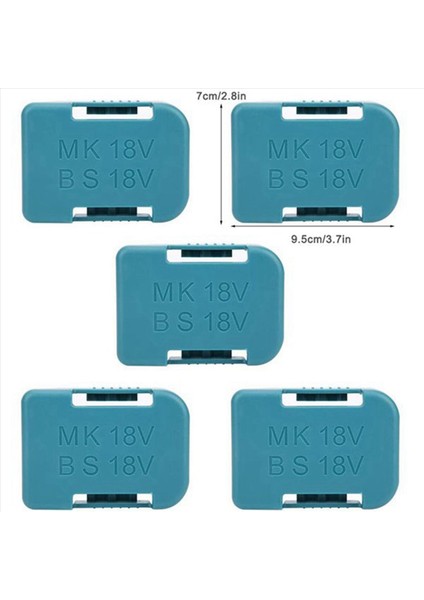20 Pcs Makita Için Yeni 18V Sabitleme Aygıtları Pil Depolama Rafı Tutucu Kılıfı (Mavi) (Yurt Dışından) indirimleri