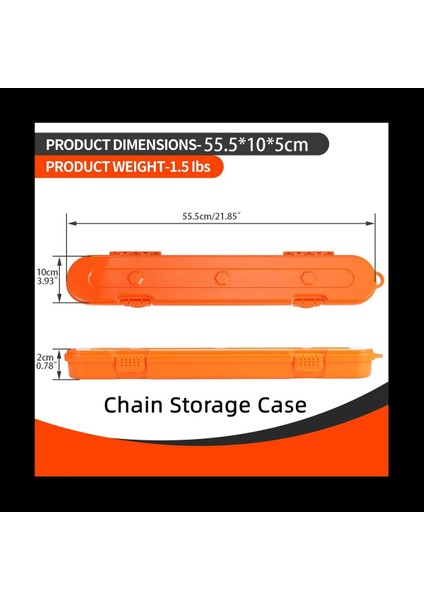 2x Testere Zinciri Depolama Çantası 10 Inç 16 Inç 18 Inç 20 Inçlik Testere (Turuncu) Için Testere Zinciri Düzenleyici Kutusu (Yurt Dışından) modelleri
