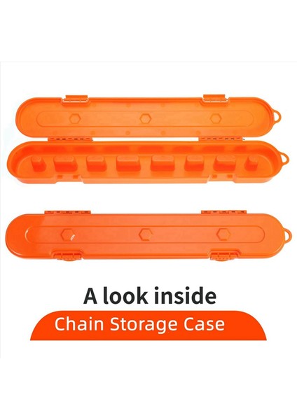 2x Testere Zinciri Depolama Çantası 10 Inç 16 Inç 18 Inç 20 Inçlik Testere (Turuncu) Için Testere Zinciri Düzenleyici Kutusu (Yurt Dışından) indirimleri