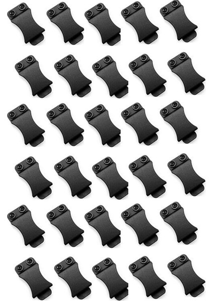 Kydex Kayış Klipsi Için 1 5 Inç Kayış Için 30 Adet Hızlı Klipsler Vidalı Uygulamalar Aracı (Yurt Dışından)