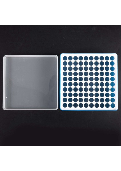 100PCS 1 5ml Laboratuvar Mini Plastik Test Tüpü Santrifüj Şişe Çıtçıt 42X11MM ile 1 Adet Santrifüj Tüp Kutusu Temiz Mavi (Yurt Dışından) indirimleri