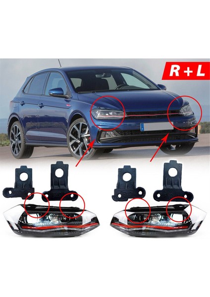 1paır Farlıght Backet Onarım Kiti 2G0998225 2G0998226 Vw Polo Için 16-24 Kafa Işık Lambası Sabit Tutucu Vida Montajı L+R (Yurt Dışından) fiyatları