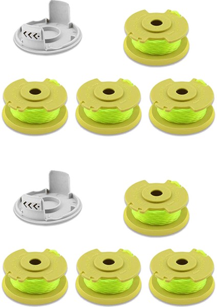 8x AC80RL3 Ryobi One Için Yedek Makara Hattı Plus+ 18V 24V ve 40V Kablosuz Düzelticiler Weed Eater String Otomatik Yatırma (Yurt Dışından)