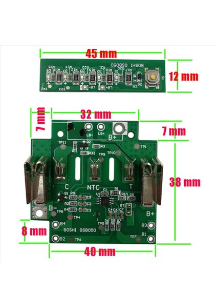 Bosch 18V BAT610 BAT609 BAT618 Lityum Iyon Pil Kutusu Şarj Koruma Devre Kart Pcb (Yurt Dışından) fırsatları