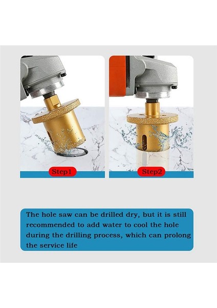 Delik Açıcı Öğütücü Matkap Ucu Lehimlenmiş Elmas Delik Matkap Mermer Fayanslar Için Çekirdek Bitler Delik Açıcı Üçgen 40-60 (Yurt Dışından)