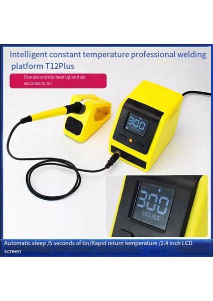 T12 Plus Lehim Istasyonu LCD Ekran Güçlü Akıllı Sabit Sıcaklık Onarım Aracı Abd ile Fişe (Yurt Dışından) fırsatları