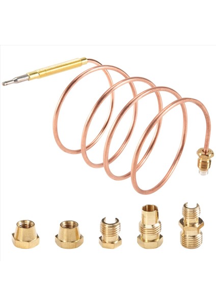 900MM Gaz Sobası Evrensel Termokupl Kiti M6X0 75 Dökülmüş Somun (Beş) Yedek Termokupl (Yurt Dışından) fiyatları