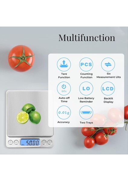 Gıda Ölçekleri 3kg/0 1g Dijital Mutfak Ölçeği Ağırlık Gramlar ve Ons Pişirme Için Pişirme Kahve LCD Ekran Asma Kanca (Yurt Dışından) indirimleri