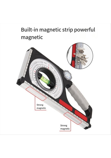 Mühendislik Eğim Ölçeği Eğim Ölçüm Cetvel Manyetik Yamaç Ölçüm Enstrümanı Profesyonel Eğim Ölçüm Aracı (Yurt Dışından) fırsatları